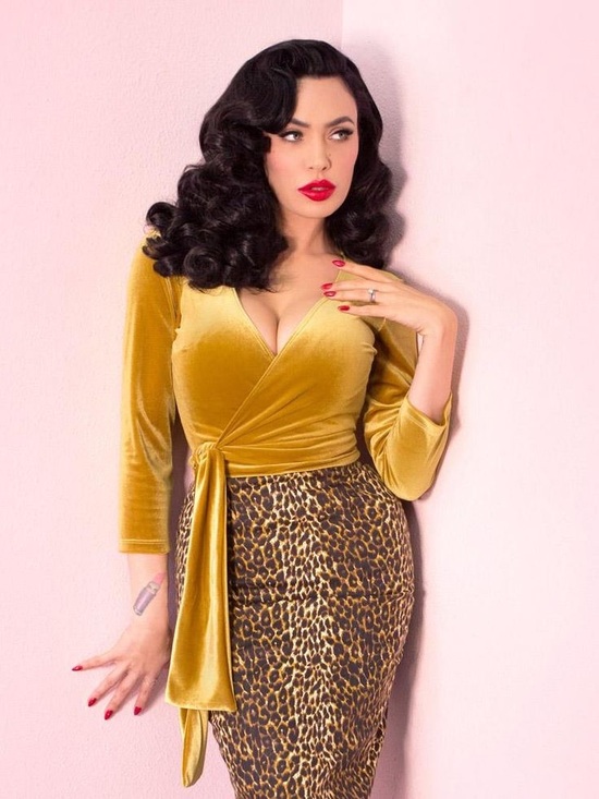 Vixen by Micheline Pitt Other - Vixen by Michelline Pitt - Wrap top in Gold